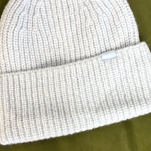 NEW Grey Ribbed Madewell Alpaca Cozy Soft Beanie Hat main image 6
